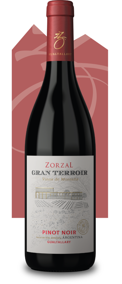 wine bottle of Gran Terroir Pinot Noir