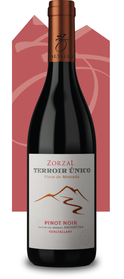 bottle of Terroir Unico Pinot Noir